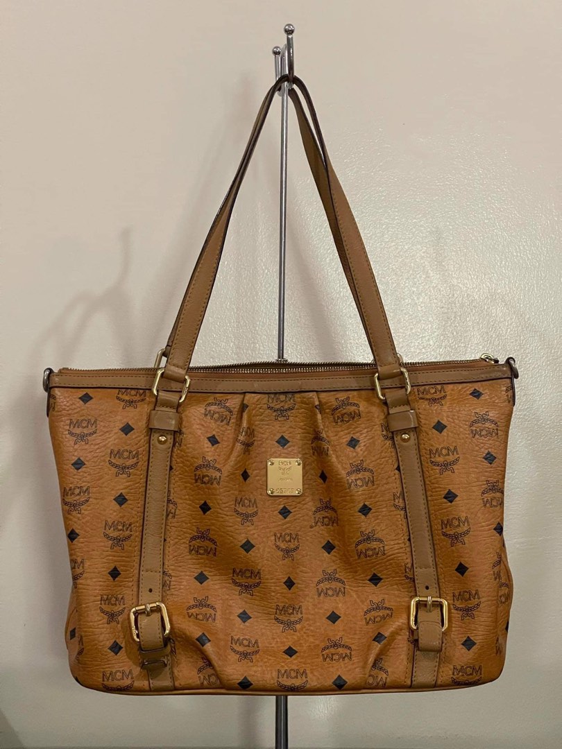 MCM cognac, Luxury, Bags & Wallets on Carousell