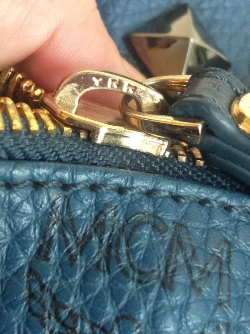 MCM large backpack ykk zip with etiketa