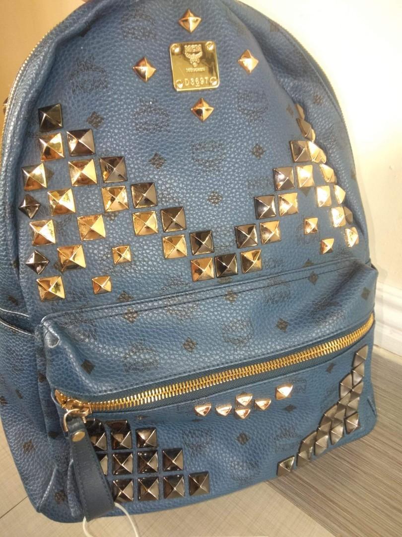 MCM large backpack(ykk zip,with etiketa), Luxury, Bags & Wallets on