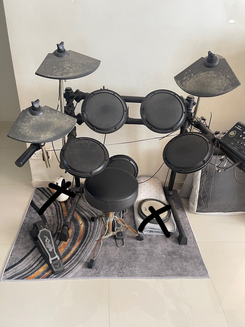 Medeli DD502J Electric Drum Set with Throne, Hobbies & Toys, Music