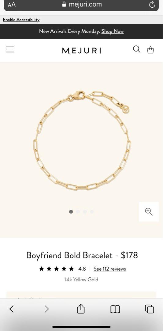 Mejuri gold bracelet clearance