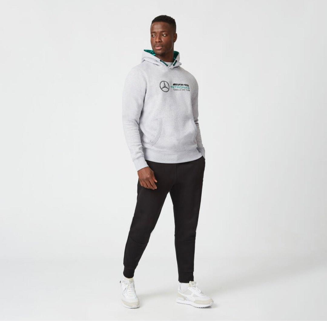 Mercedes-AMG Petronas Logo Hoodie (Grey), Men's Fashion, Coats, Jackets and Outerwear on Carousell