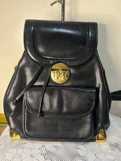 💯 original Metro city backpack black leather bag Authentic