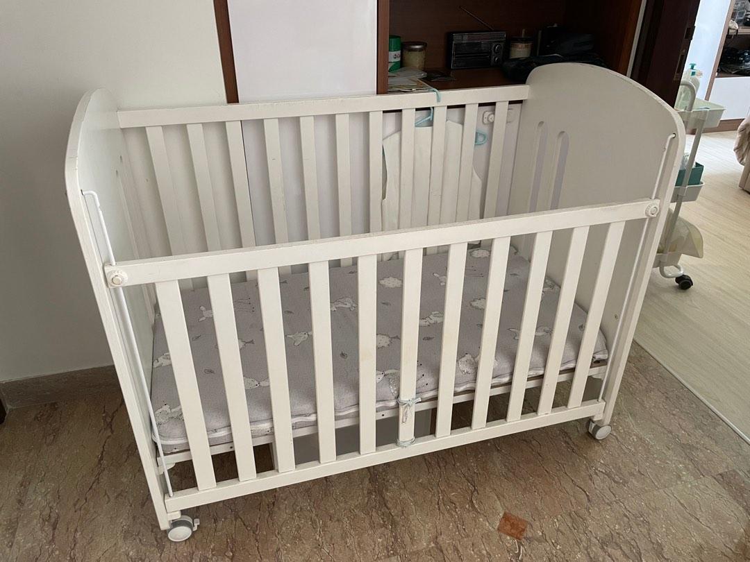 Micuna Baby cot with mattress 120x60, Babies & Kids, Baby Nursery