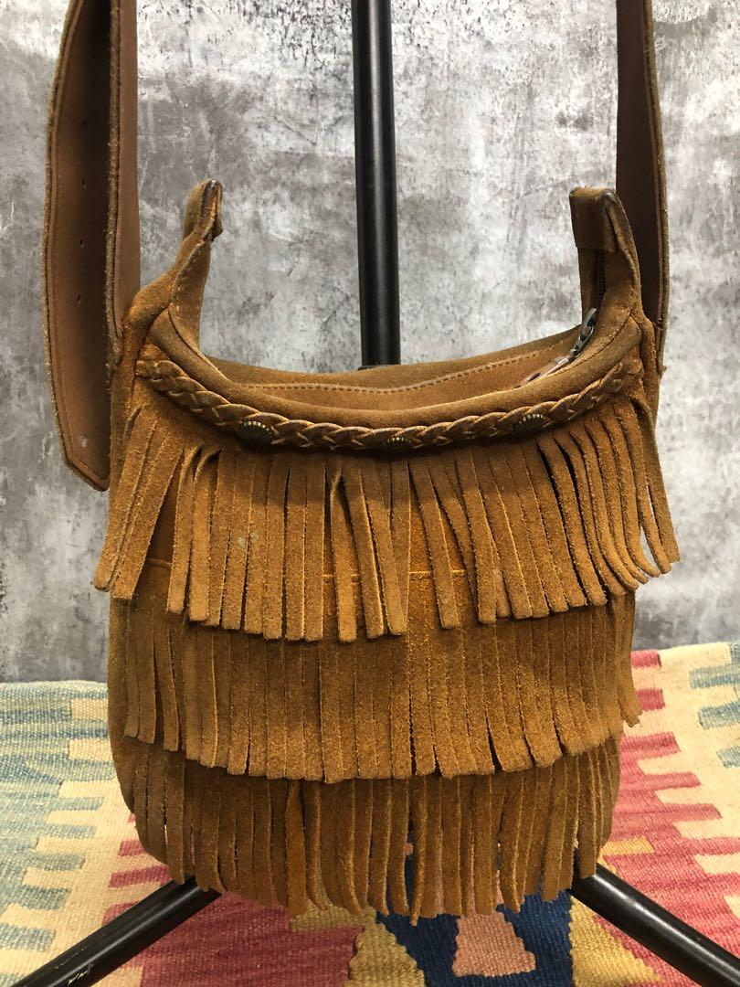 Minnetonka Vintage USA Leather Sling Bag Luxury Bags Wallets