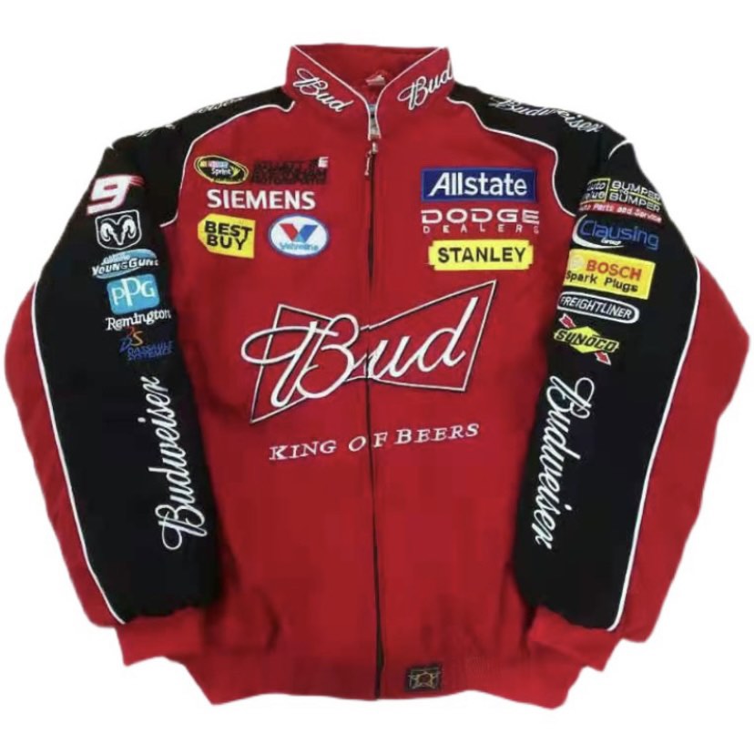 Nascar Budweiser F1 Racing Jacket, Men's Fashion, Coats, Jackets and ...