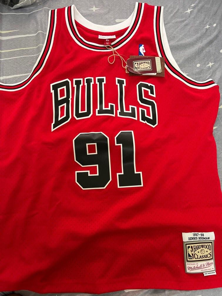Bulls 91 rodman jersey 2025