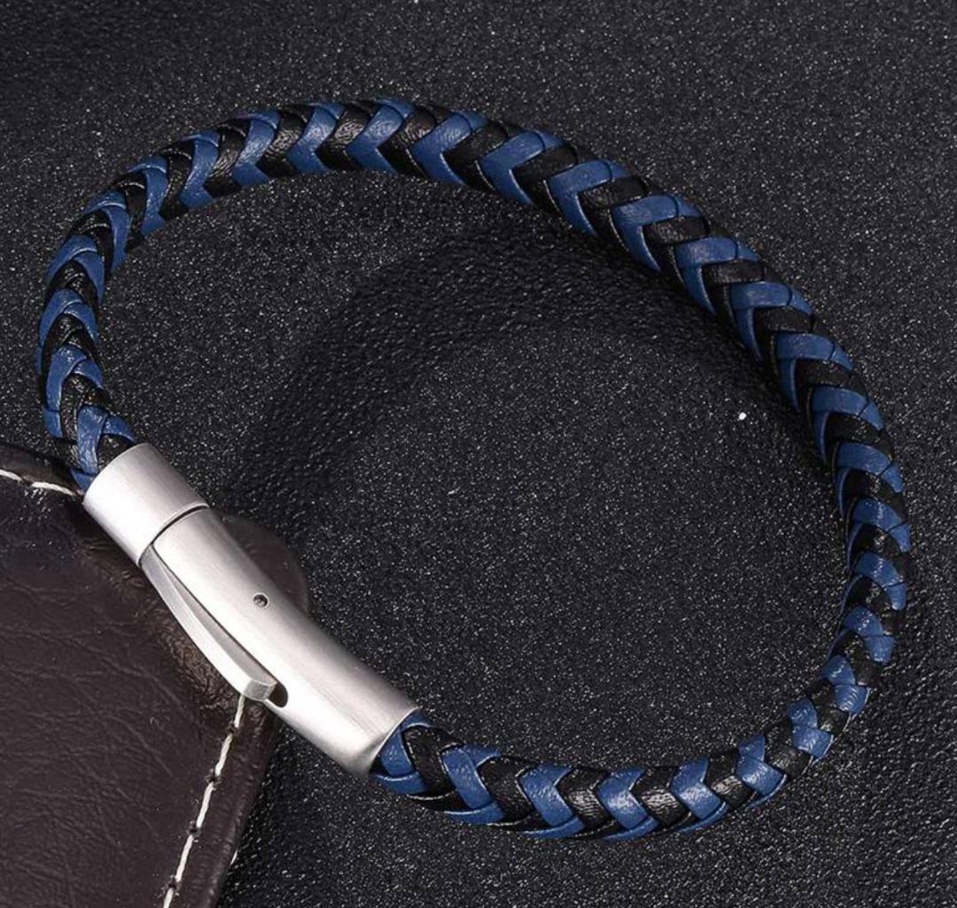 NEW Men s Bracelet Sleek Clasp Men s Fashion Thin Interweave