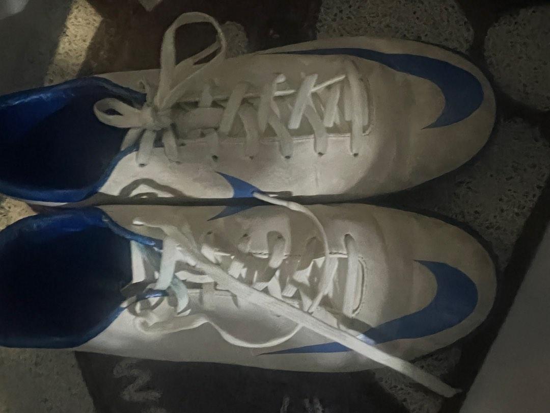 Nike Mercurial 足球鞋藍白色US 10 / EU 44, 男裝, 鞋, 波鞋- Carousell