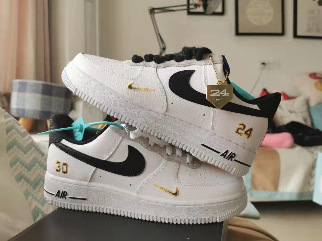 White black and gold air force 1 discount