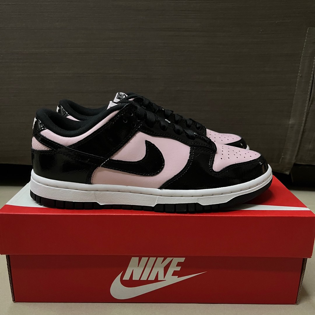 Nike Dunk Low Black Pink Foam/Blackpink UK4, Women's Fashion, Footwear ...