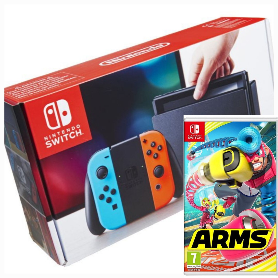 Nintendo Switch (1st Gen) + 1 game, Video Gaming, Video Game Consoles, Nintendo on Carousell