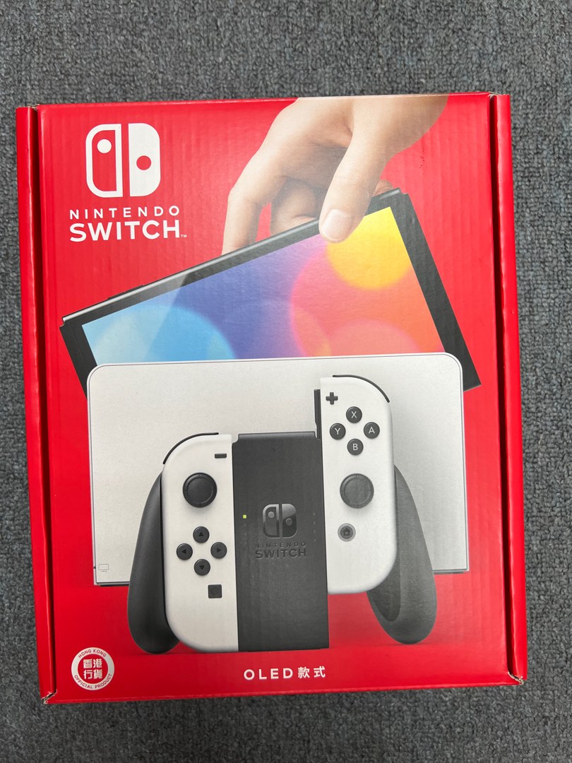 Nintendo Switch OLED版white and red blue, 電子遊戲, 電子遊戲機