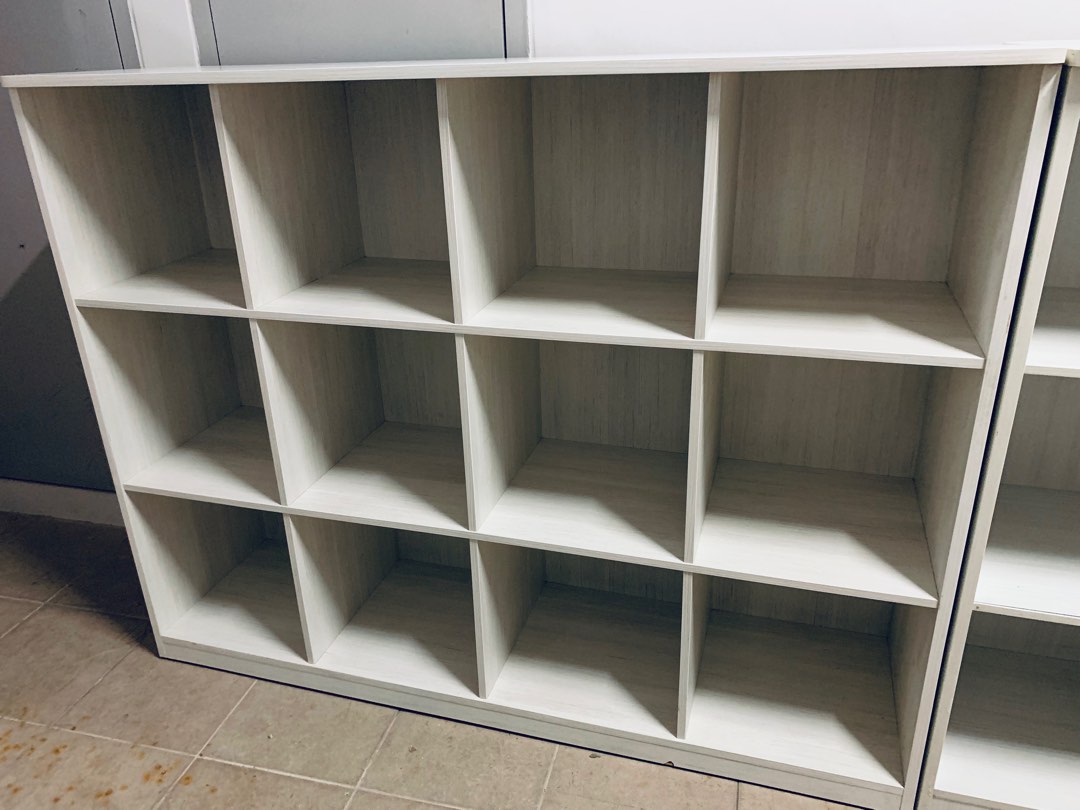 Not IKEA White Cube Book Shelf / / Rack 4x3 + 4x3, Furniture