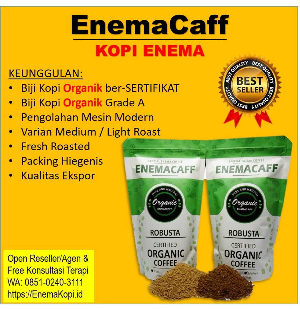 [OPEN RESELLER] Enema Kopi Organik Enemacaff Bali Denpasar untuk Klinik