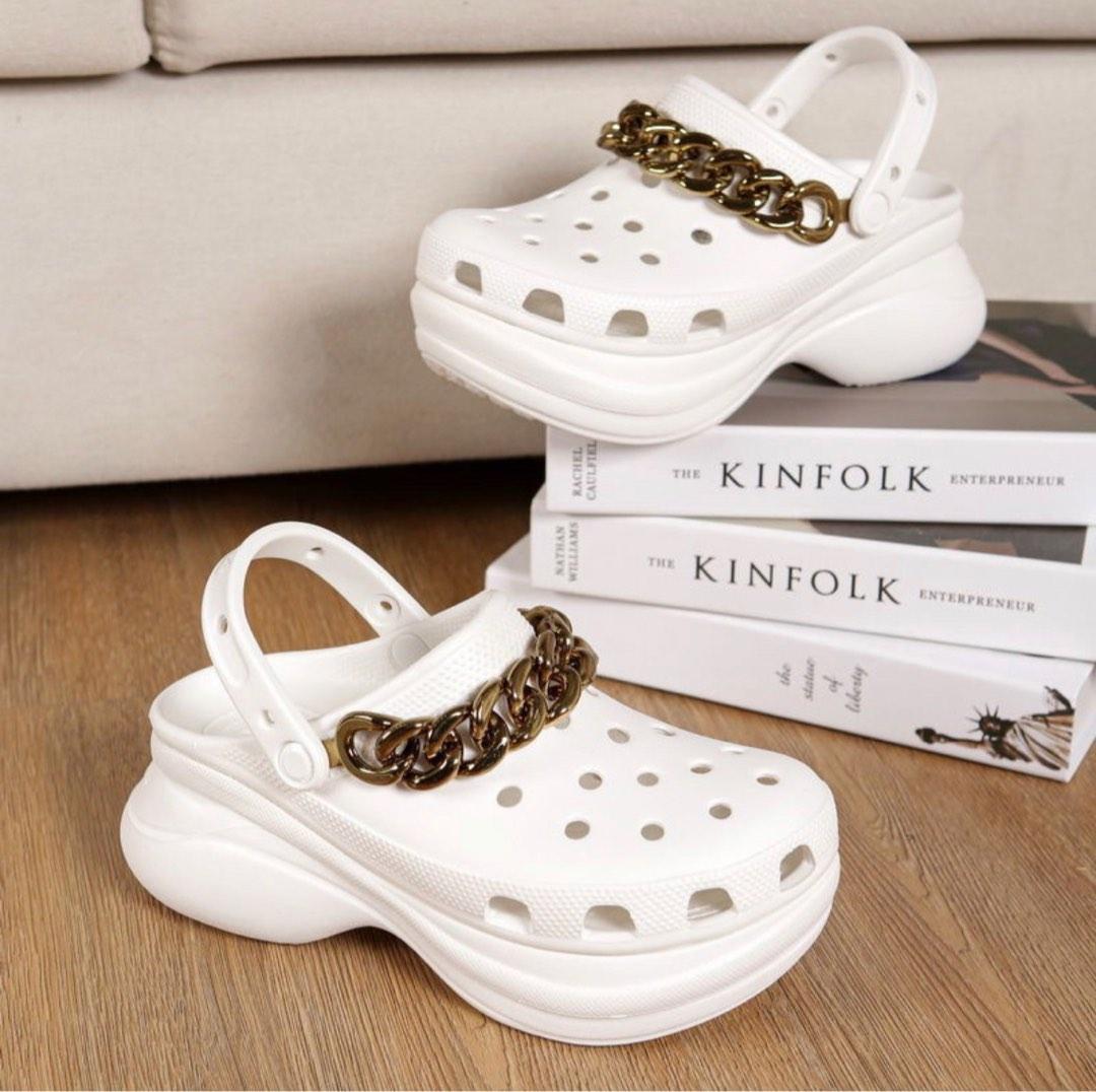 Crocs Bae Clog with Chain Women s Fashion Footwear Slippers and