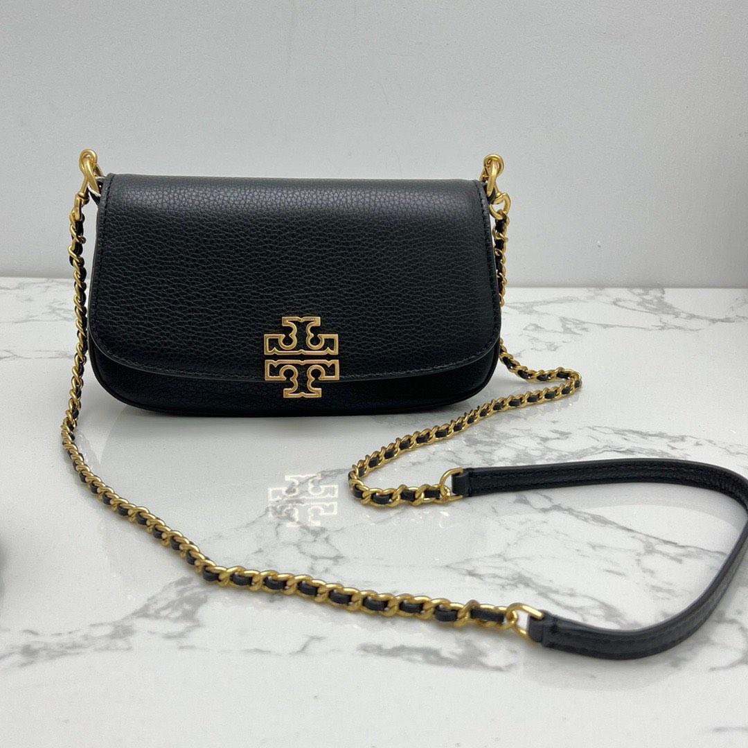 Tory Burch 138772 Britten Convertible Crossbody Bag in Black