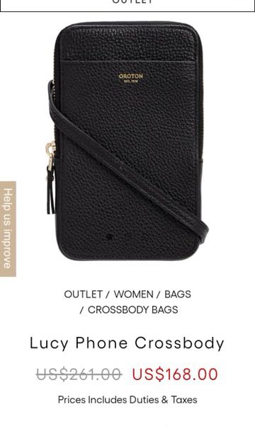 Oroton Lucy Phone Crossbody