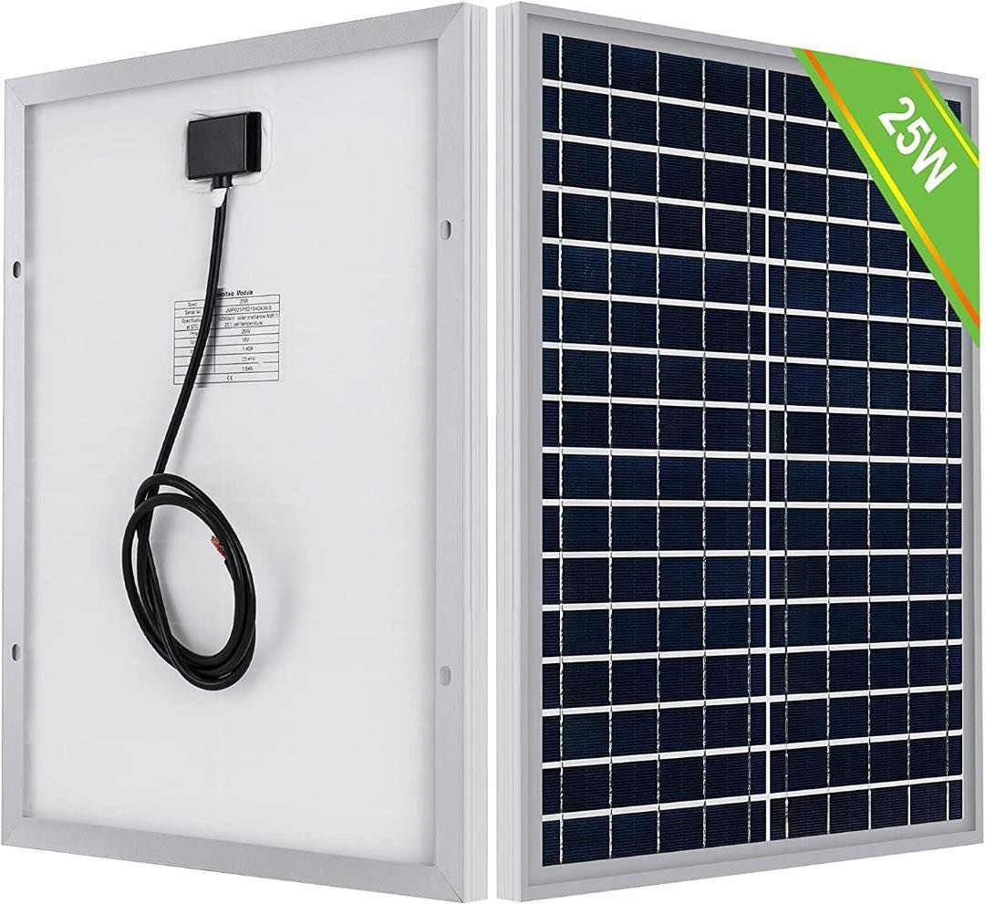 P206 ECO-WORTHY 25 Watt 12 Volt Monocrystalline Solar Panel Module Off ...