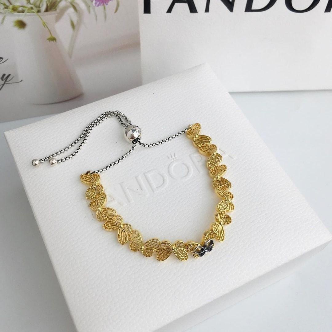 Openwork butterfly slider bracelet sale