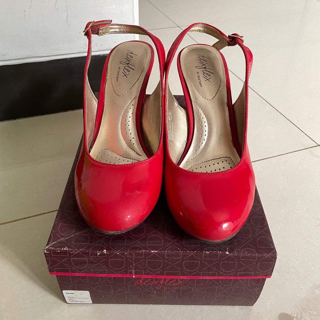 Red wedges hot sale payless