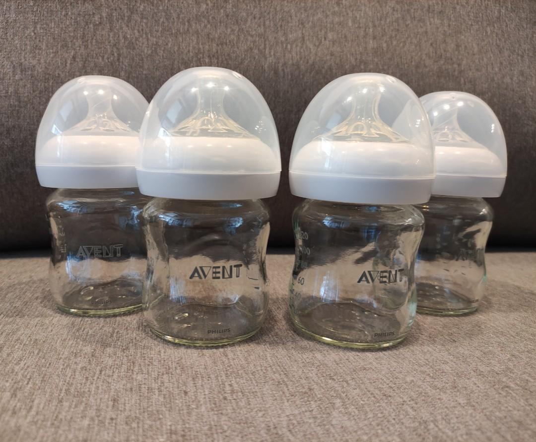 Philips Avent Natural Glass Bottle 120ml, Babies & Kids, Nursing