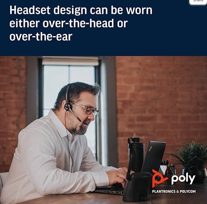 Plantronics Cordless DECT Headset Telephone CT14 (Poly), Audio