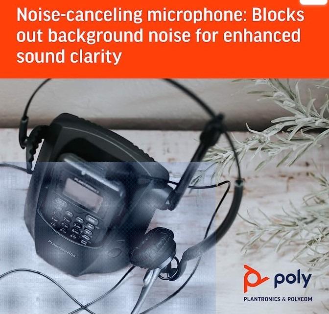 Plantronics Cordless DECT Headset Telephone CT14 (Poly), Audio