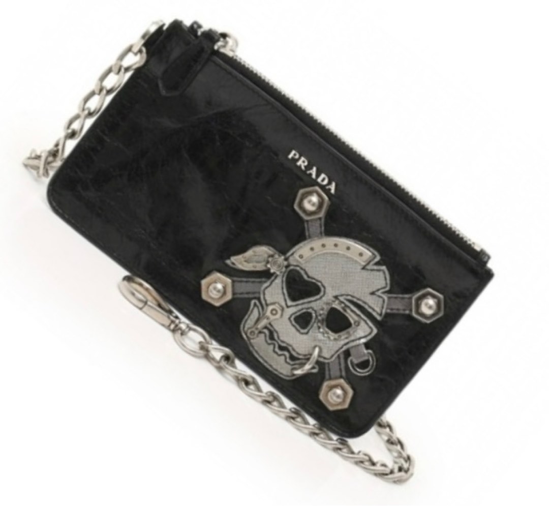 Prada Skull Chain Wallet