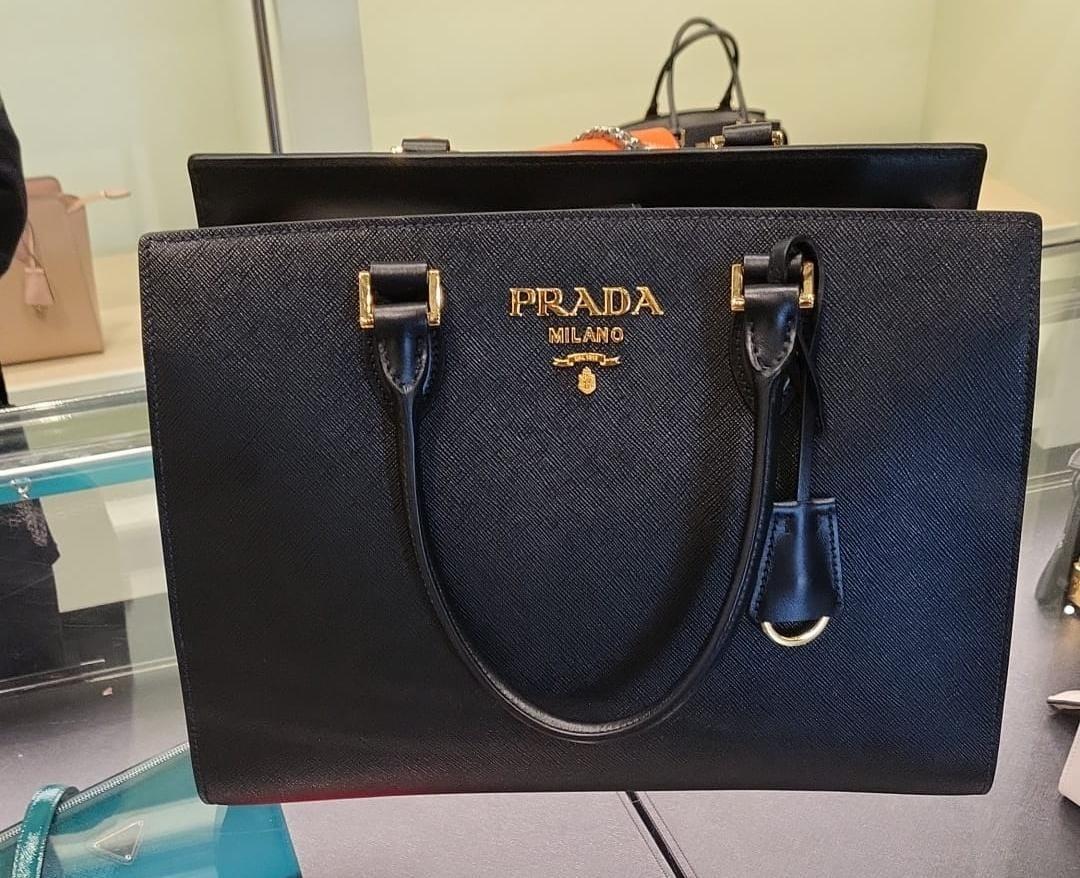 Prada galleria saffiano leather sling bag large, Women's Fashion, Bags & Wallets, Shoulder Bags