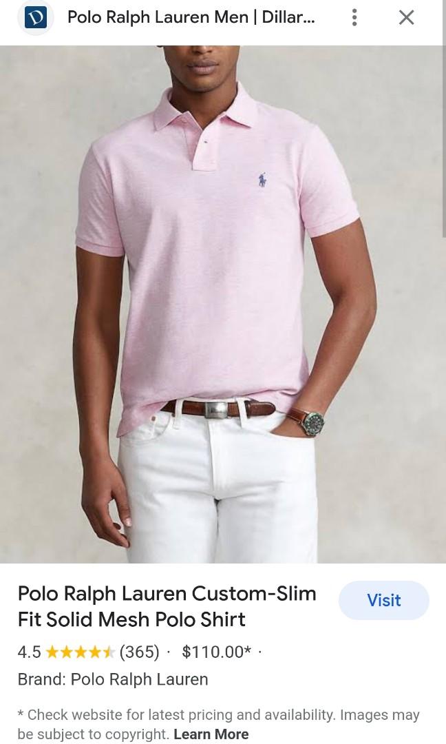 Shirt POLO RALPH LAUREN Men color Pink