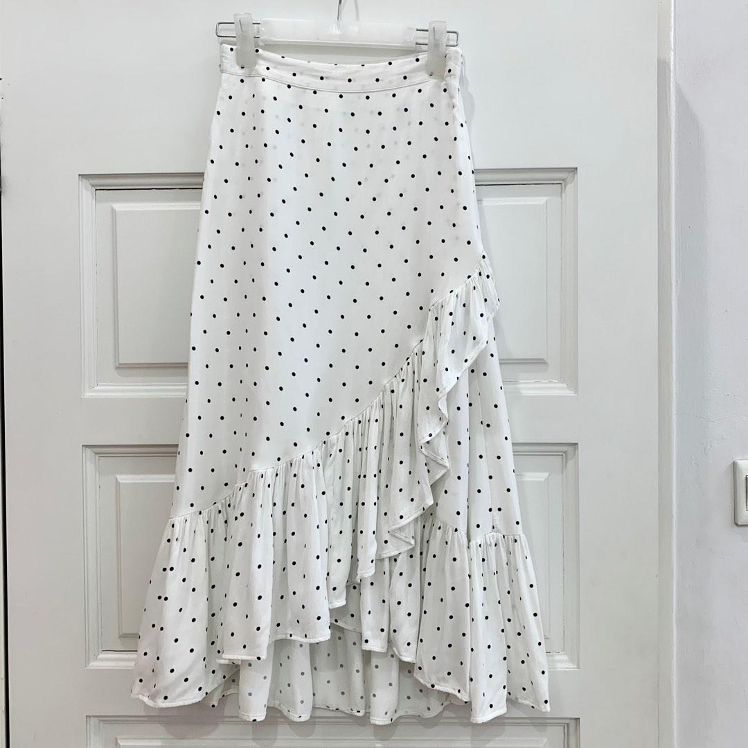 H&m polka dot top skirt