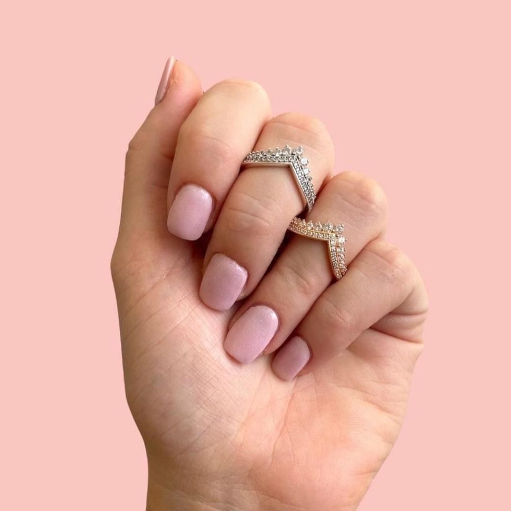 Rose gold wishbone ring pandora new arrivals