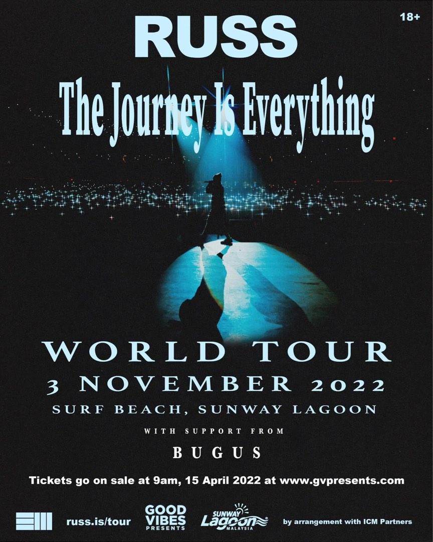 Russ World Tour Ticket Malaysia, Tickets & Vouchers, Event Tickets on