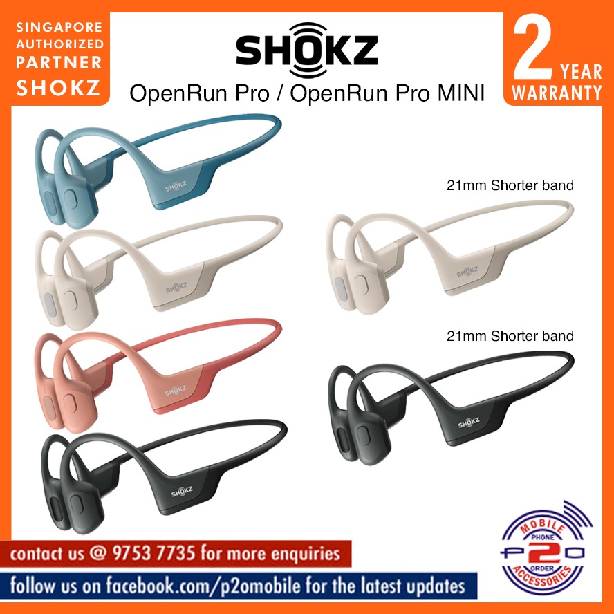 Shokz OpenRun Pro / OpenRun Pro MINI (formerly Aftershokz) Premium Bone Conduction OpenEar