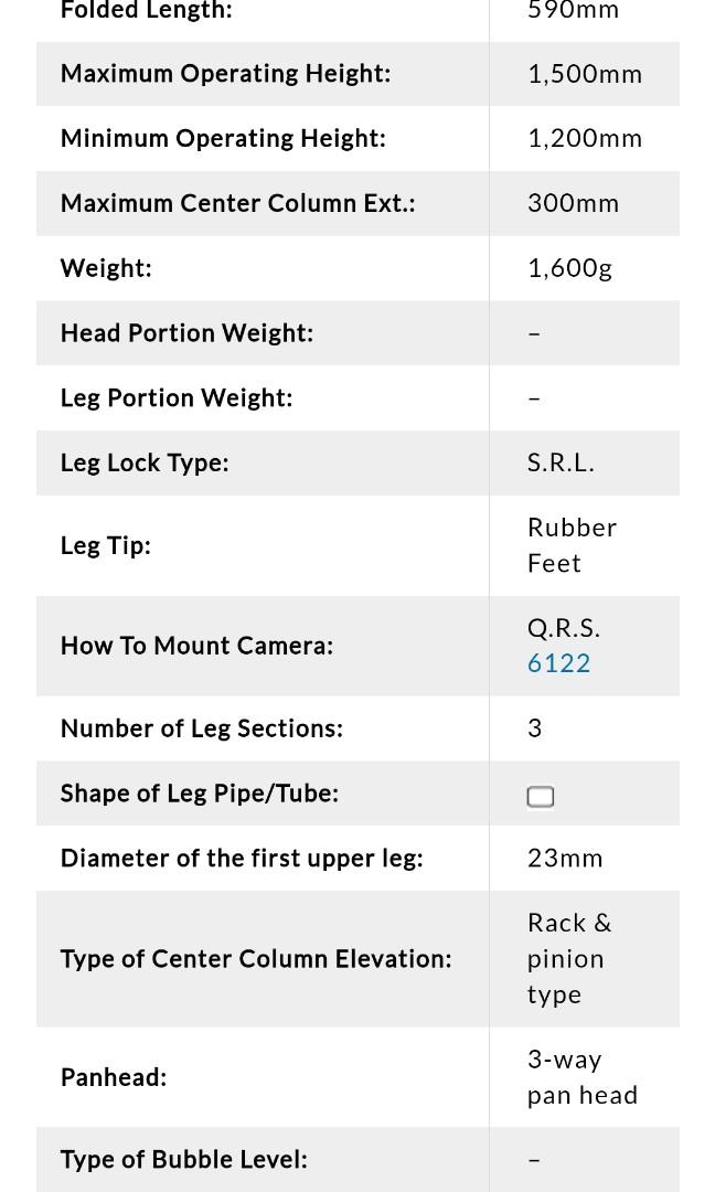 SLIK U8000 tripod, Photography, Photography Accessories, Tripods