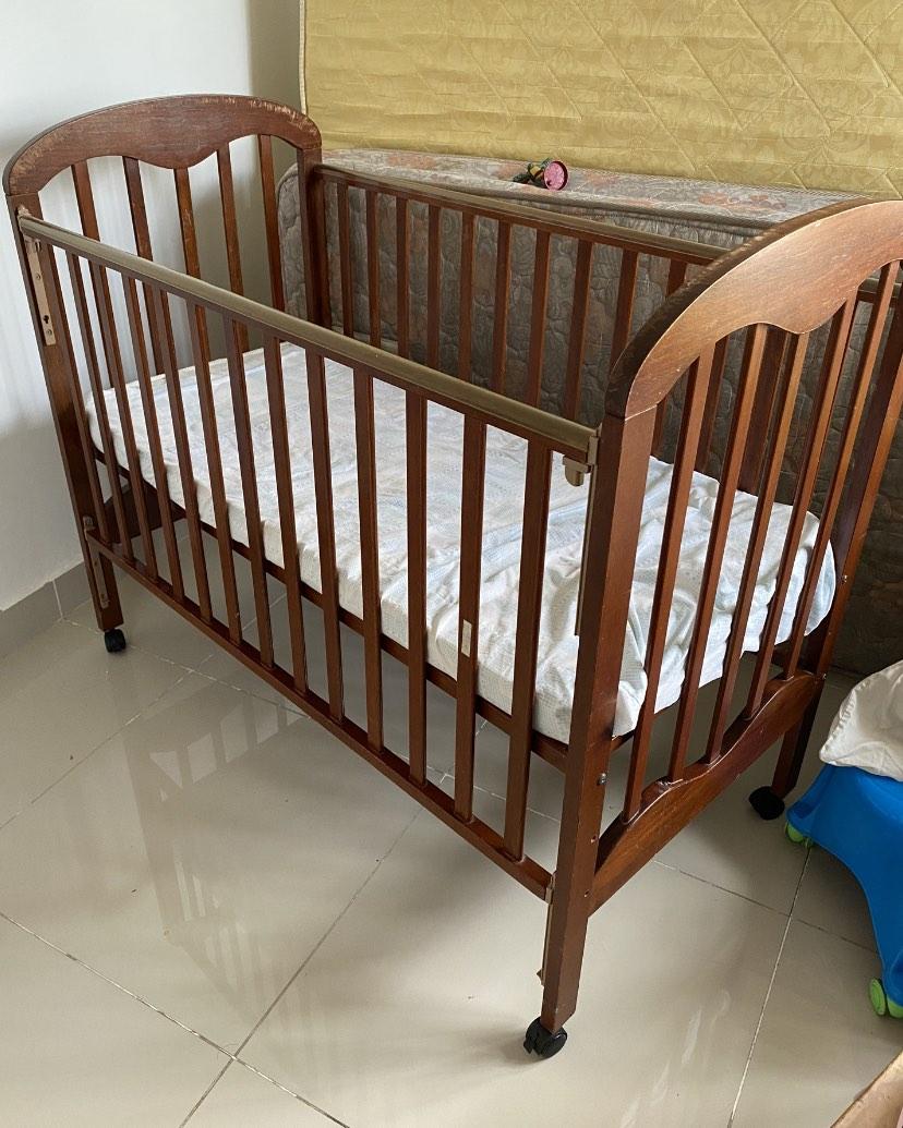 Solid Timber Baby Cot, Babies & Kids, Baby Nursery & Kids Furniture
