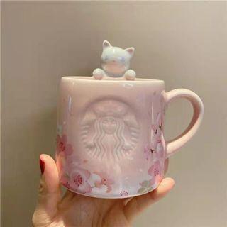 Starbucks Cat Ceramic Mug