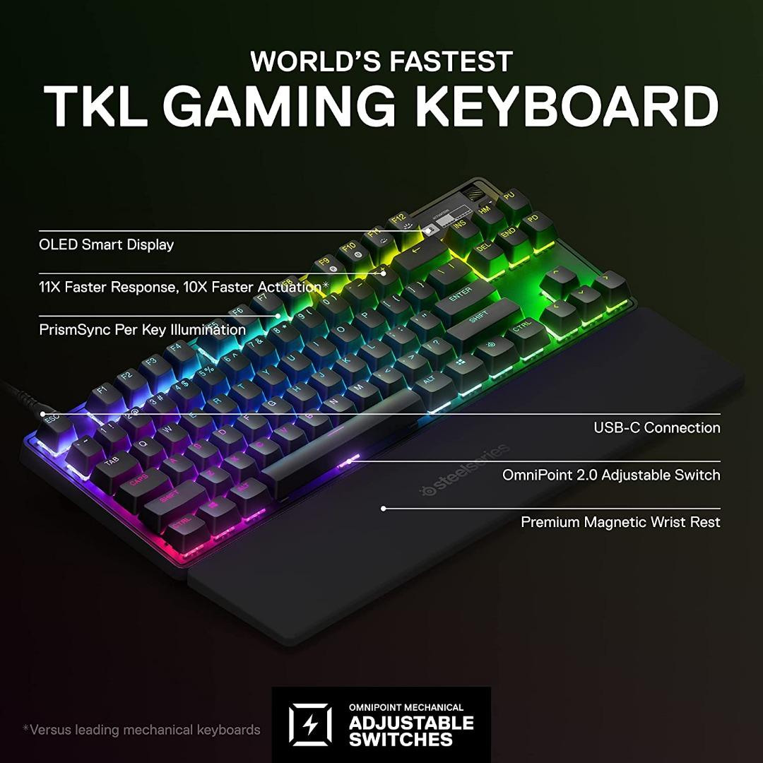 Steelseries Apex Pro TKL 2023 Edition - World's Fastest Mechanical ...