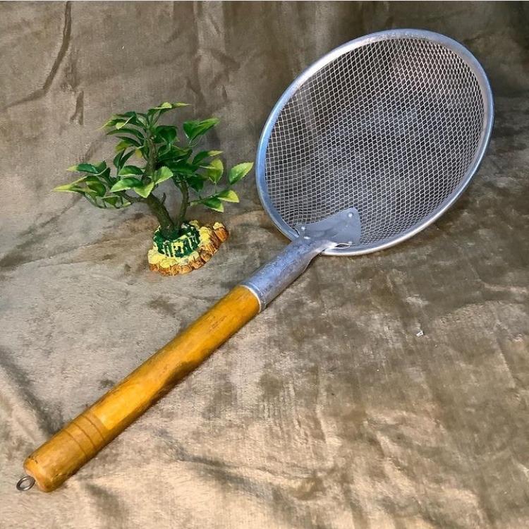 Strainer (Wooden Handle, Big Holes), Furniture & Home Living