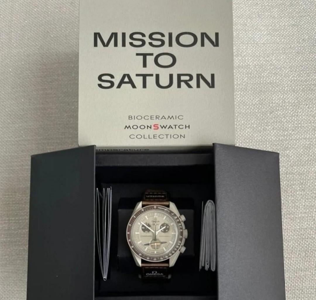 Swatch x Omega Bioceramic MoonSwatch Mission to Saturn, Men's Fashion,  Watches & Accessories, Watches on Carousell