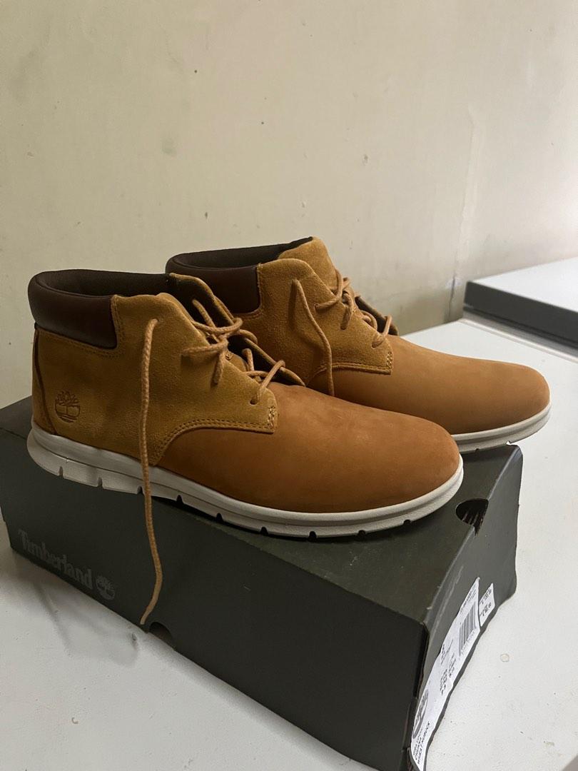 Timberland graydon chukka wheat nubuck, Fesyen Pria, Sepatu
