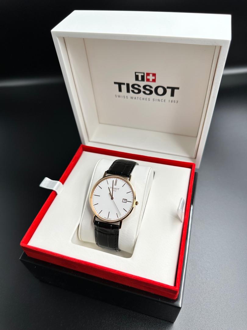 Tissot Goldrun TGold 18K Rose Gold HighAccuracy Quartz, Men's Fashion