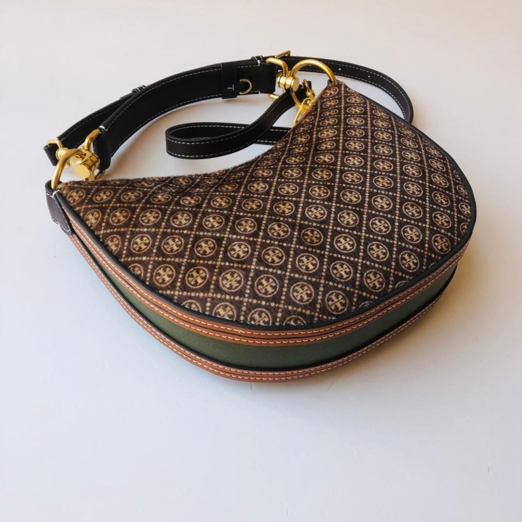 Tory Burch T Monogram Calf Hair Crescent Bag, Women's Fashion, Bags &  Wallets, Shoulder Bags on Carousell