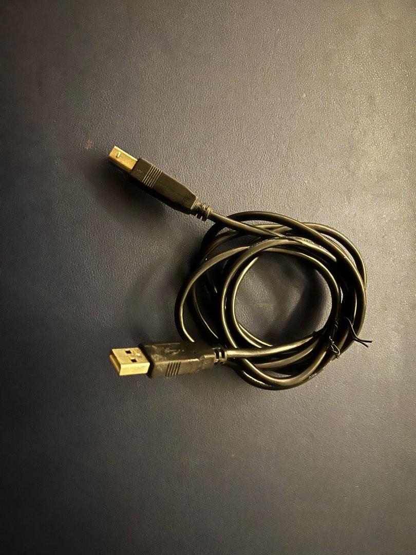 USB type-A to USB type-B cable, Computers & Tech, Parts & Accessories ...