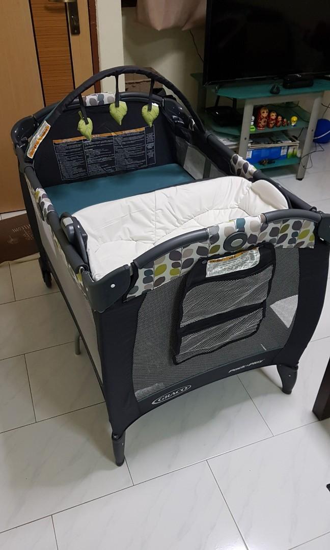Used Graco Playpen and Bed, Babies & Kids, Baby Nursery & Kids