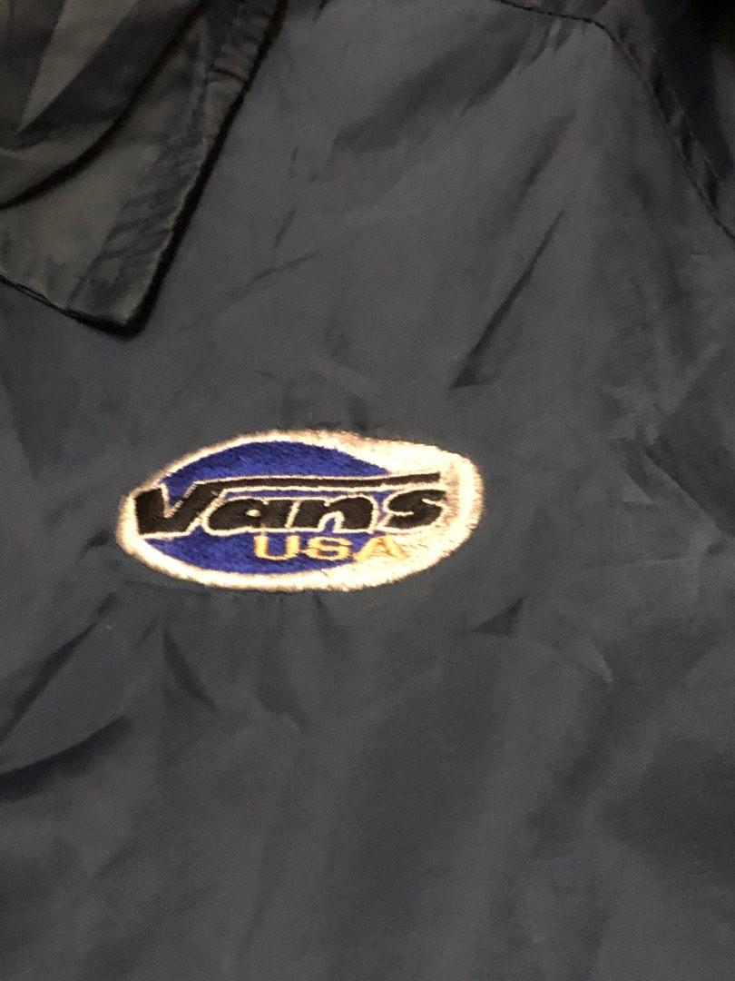 Vintage Vans Usa Classic Logo Coach Jacket, Men's Fashion, Coats