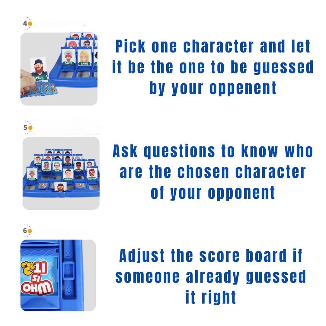 Who Is It? Game (Category: Board Games & Puzzles) located in Quezon City. Submitted by tanyachoa (Listing ID 1191301240, Image 3). Description: .
