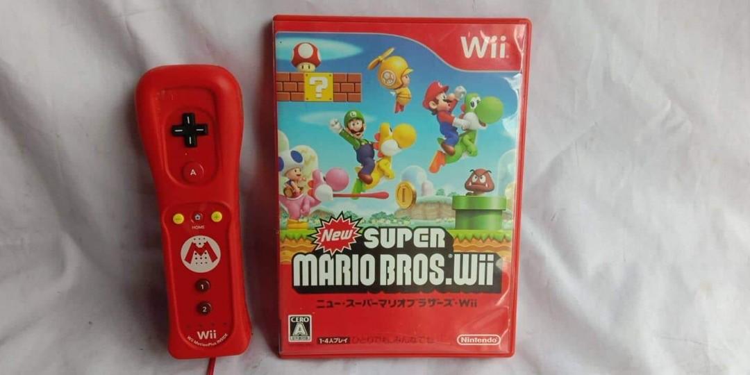 Wii Super Mario Bros Cd Games & Wiimote JAPAN VERSION, Video Gaming