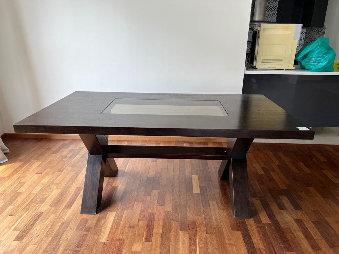 Wooden dining table 8 seater, Furniture & Home Living, Furniture